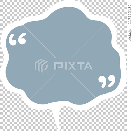 Hand draw doodle speech bubble balloon with quotation marks, icon sticker memo keyword planner text box banner, flat isolated png transparent element design Hand draw doodle speech bubble balloon with quotation marks, icon sticker memo keyword planner text box banner, flat isolated png transparent element design 117323189