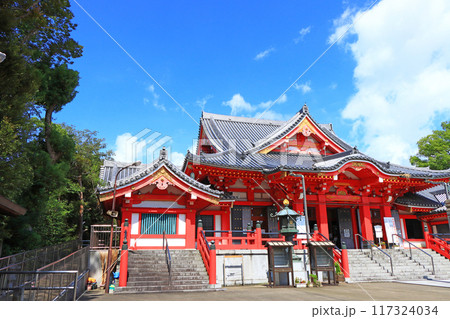 愛知県あま市、甚目寺本堂の風景 117324034