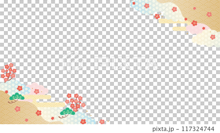 bg素材-初春イメージ1-1ベク bg素材-初春イメージ1-1ベク 117324744