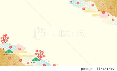 bg素材-初春イメージ1-2テク bg素材-初春イメージ1-2テク 117324745