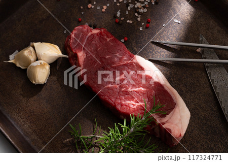 肉　BBQ　鉄板 117324771