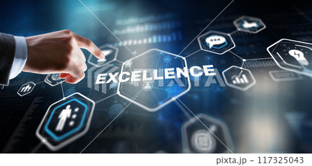 Business Excellence concept. Pursuit of excellence 2024 117325043