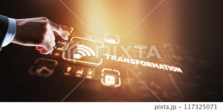 Business Digital Transformation. Future and Innovation Internet and network concept. Technology background 117325071