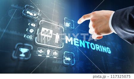 Mentoring Motivation Coaching Career Business Technology concept 117325075