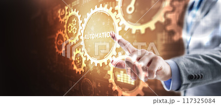 Automation Business and industrial process. Automation of business workflows 117325084