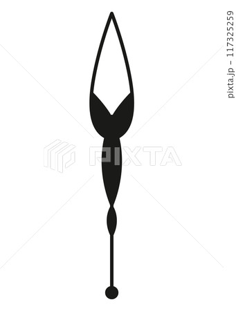 Clock pointer arrow. Black silhouette chronometer element. Clock arm. Watch hands, isolated time pointer. Vector cartoon illustration Clock pointer arrow. Black silhouette chronometer element. Clock arm. Watch hands, isolated time pointer. Vector cartoon illustration 117325259