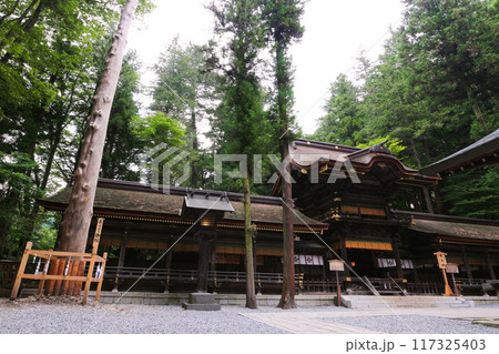 下諏訪町 諏訪大社 下社春宮 幣拝殿 片拝殿 下諏訪町 諏訪大社 下社春宮 幣拝殿 片拝殿 117325403