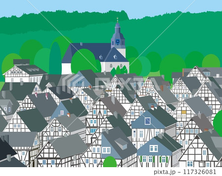 フロイデンベルク freudenberg ドイツ germany 夏風景 フロイデンベルク freudenberg ドイツ germany 夏風景 117326081