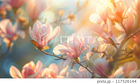 Sun Kissed Magnolia Blossoms Sun Kissed Magnolia Blossoms 117326144
