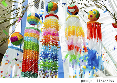 七夕祭り　仙台七夕　七夕 117327153