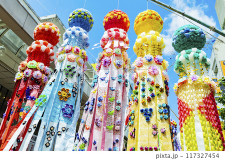 七夕祭り　仙台七夕　七夕 117327454