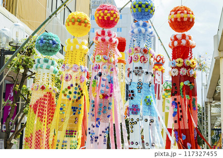 七夕祭り　仙台七夕　七夕 117327455