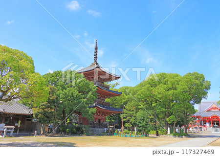 愛知県あま市、甚目寺の風景 愛知県あま市、甚目寺の風景 117327469