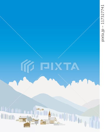 サンタ・マッダレーナ santa maddalena ドロミーティ dolomiti イタリア 冬 サンタ・マッダレーナ santa maddalena ドロミーティ dolomiti イタリア 冬 117327741