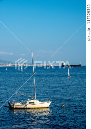 イタリアのナポリのきれいな街並み 117329540