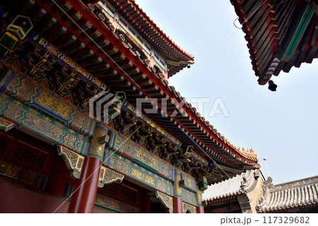 Yonghe Temple of Tibetan Buddhism in Dongcheng District in Beijing, China 117329682