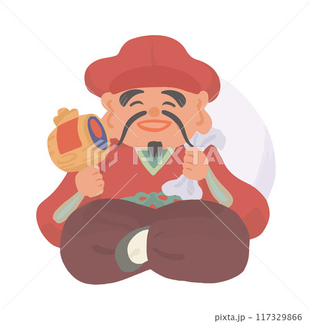 大黒様の手書きイラスト 117329866