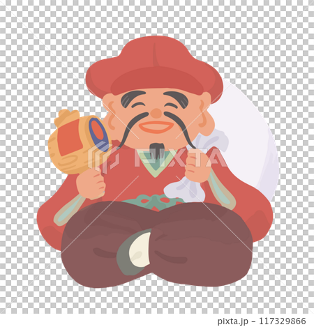 大黒様の手書きイラスト 117329866