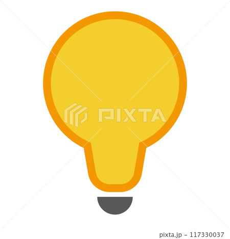 シンプルな電球のアイコン 117330037