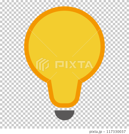 シンプルな電球のアイコン 117330037