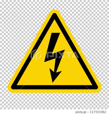 High voltage danger sign 117331062
