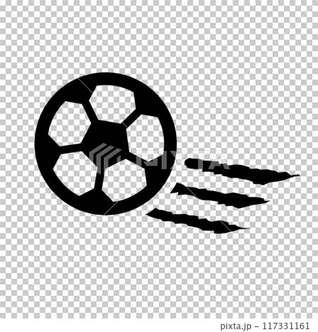 Soccer ball shot 117331161