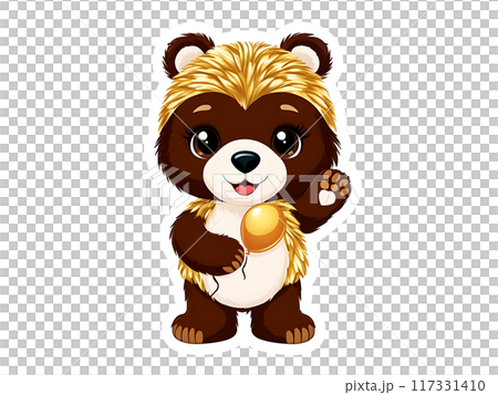 Little bear stickers 117331410