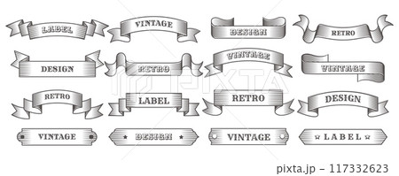 Retro horizontal banners Retro horizontal banners 117332623