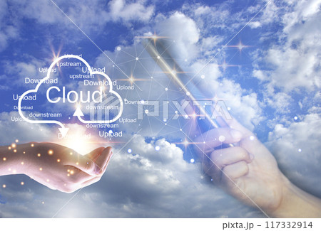 Concept of using cloud online system is convenient, economical, energy saving and low cost. Concept of using cloud online system is convenient, economical, energy saving and low cost. 117332914
