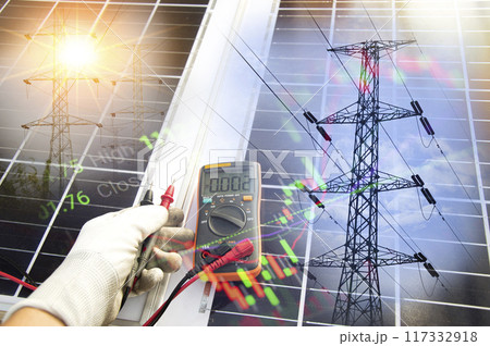 Concept Electrical energy is expensive, use of renewable energy Clean energy is in greater demand. 117332918
