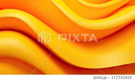 abstract yellow background, flowing and wave pattern, generative AI abstract yellow background, flowing and wave pattern, generative AI 117332928