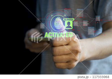 cybersecurity concept, user privacy security and encryption, secure internet access Future technology and cybernetics, screen padlock. cybersecurity concept, user privacy security and encryption, secure internet access Future technology and cybernetics, screen padlock. 117333068