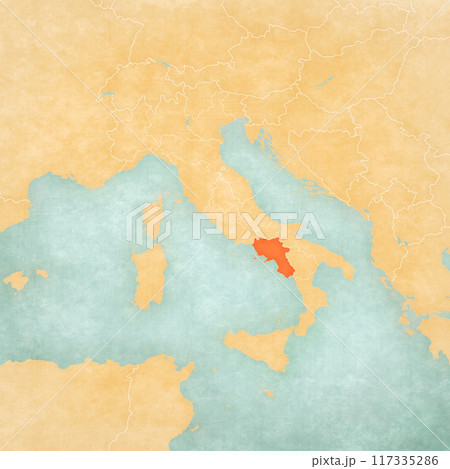 Map of Italy - Campania Map of Italy - Campania 117335286