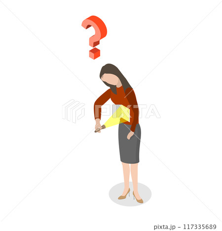 3D Isometric Flat Illustration of Inner World, Looking Inside Yourself 3D Isometric Flat Illustration of Inner World, Looking Inside Yourself 117335689