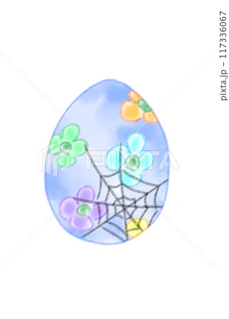 ハロウィン柄の卵 ハロウィン柄の卵 117336067