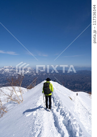 厳冬期の唐松岳 厳冬期の唐松岳 117336344