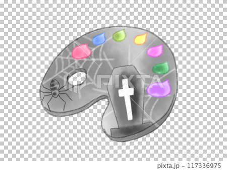 Halloween-themed palette Halloween-themed palette 117336975