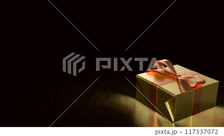 The Gift box for celebration or Bonus concept 3d rendering. The Gift box for celebration or Bonus concept 3d rendering. 117337072