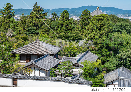 東大寺二月堂より大仏殿方面の風景 117337094