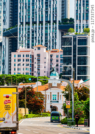 シンガポール　町並み 117337345