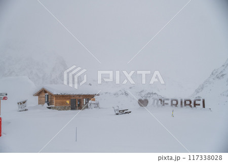 Meribel - ski domain in the French alps of France Meribel - ski domain in the French alps of France 117338028