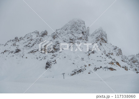 Meribel - ski domain in the French alps of France 117338060