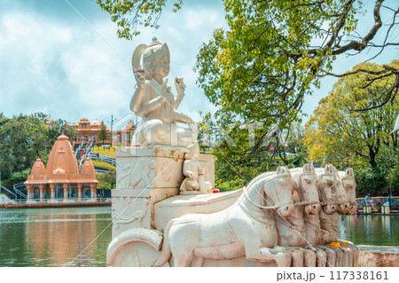 Ganga Talao or Grand Bassin in Mauritius - the biggest hundu temple outside of India Ganga Talao or Grand Bassin in Mauritius - the biggest hundu temple outside of India 117338161