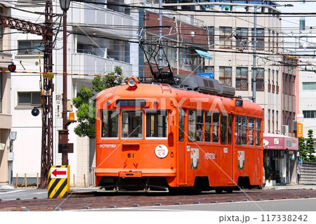 【伊予鉄道】50形(大手町線:JR松山駅前〜大手町駅前) 【伊予鉄道】50形(大手町線:JR松山駅前〜大手町駅前) 117338242
