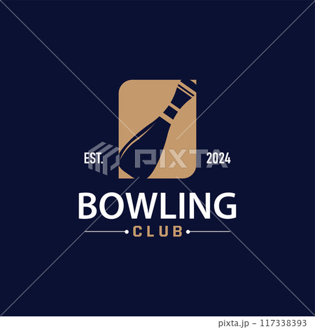 Bowling Sports Club Logo, Bowling Ball And Pin Design Vector Tournament Templet Illustration Bowling Sports Club Logo, Bowling Ball And Pin Design Vector Tournament Templet Illustration 117338393