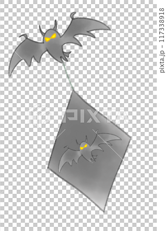 ハロウィン柄の紙飾り 117338918