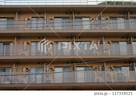 ワンルームマンションのバルコニー ワンルームマンションのバルコニー 117339525