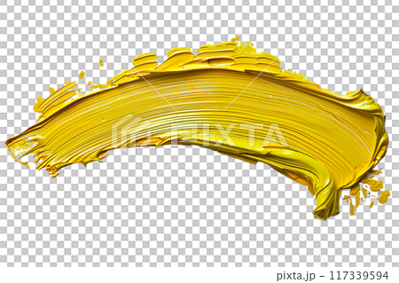 Green Paint Brushstroke PNG Transparency Isolated Art 117339594