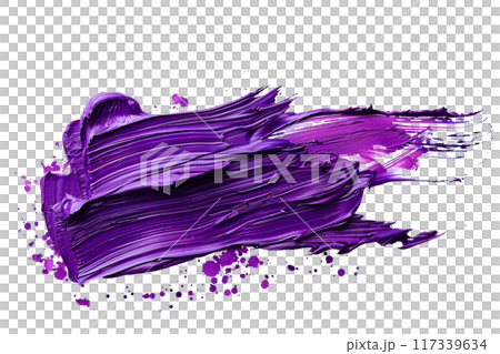 Purple Paint Brushstroke PNG Transparency Isolated Art 117339634