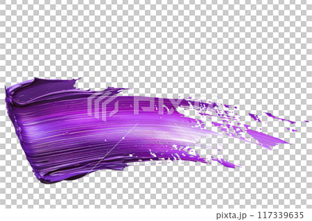 Purple Paint Brushstroke PNG Transparency Isolated Art 117339635